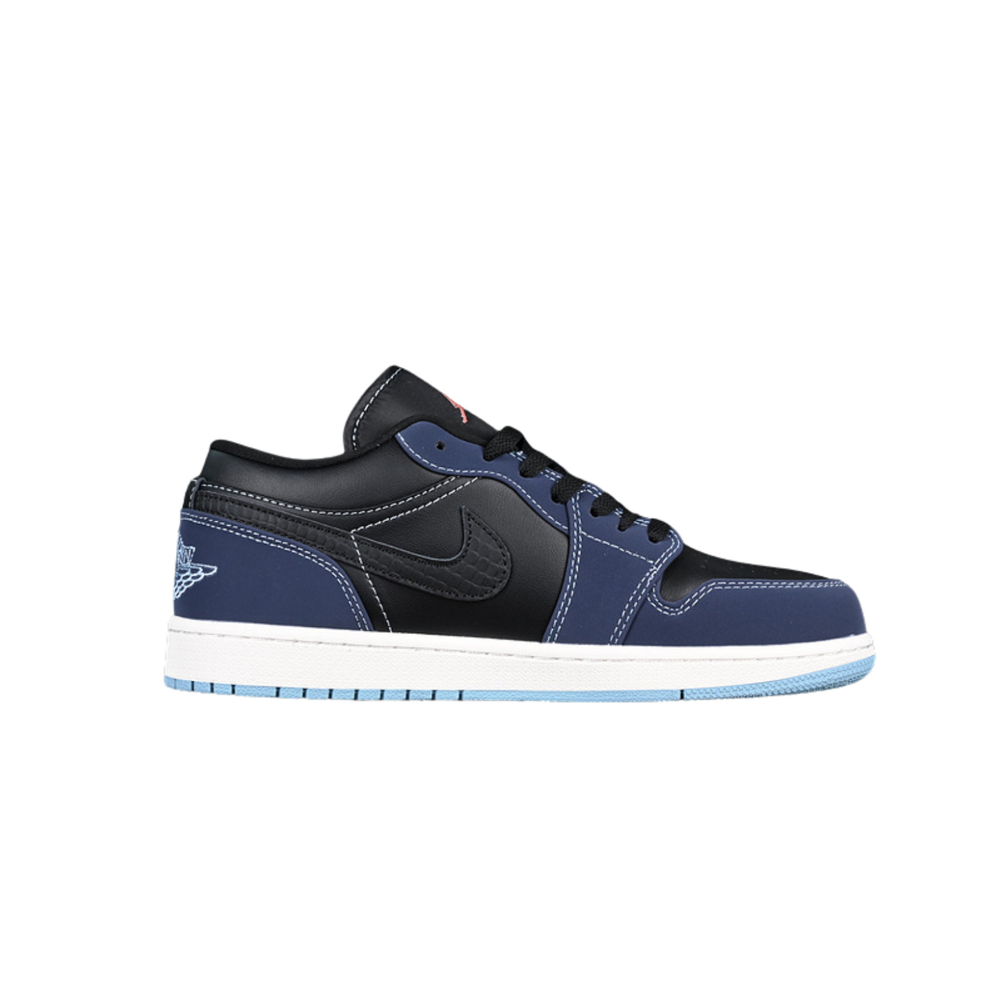 AIR JORDAN 1 LOW BLACK BLUE WHITE