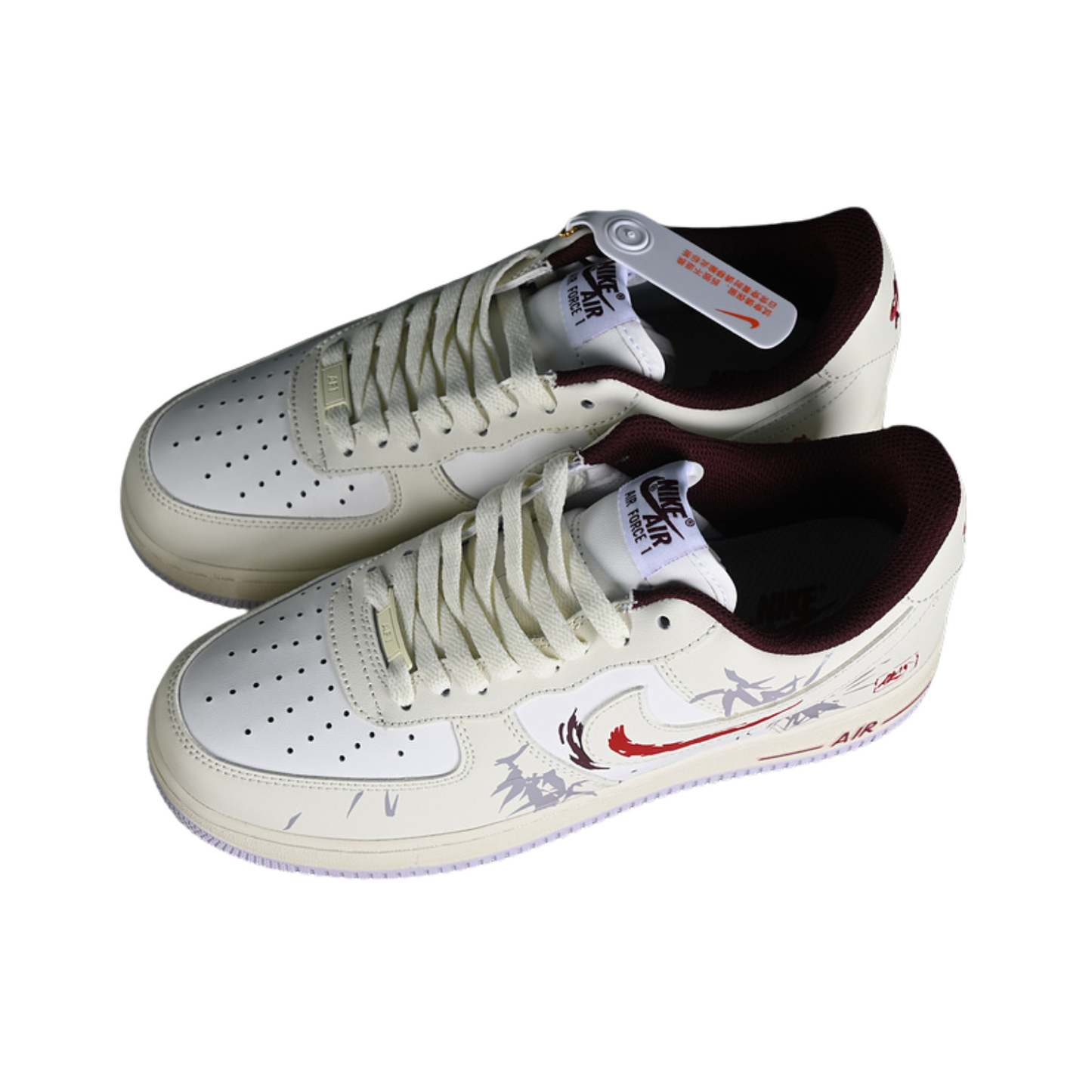 AIR FORCE 1 07 LOW MUD WHITE GREY RED