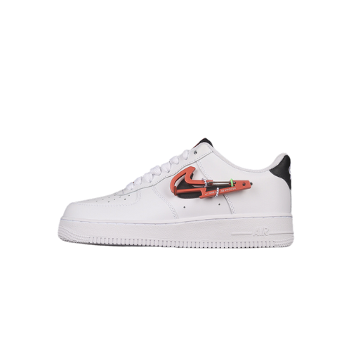 AIR FORCE 1 LOW 07 PREMIUM CARABINER WHITE POMEGRANATE HABANERO RED BLACK