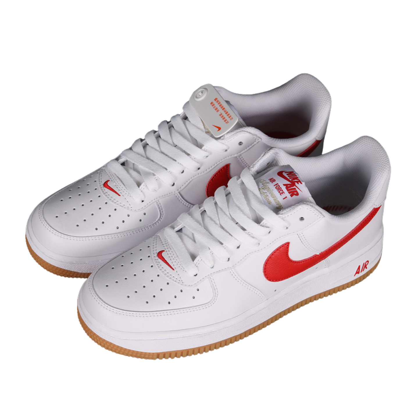 AIR FORCE 1 LOW COLOR OF THE MONTH WHITE UNIVERSITY RED GUM YELLOW